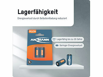 3-Volt-Lithium-Batterien CR123A