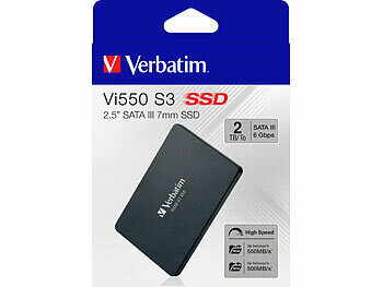 Verbatim Vi550 S3 SSD, 2 TB, 2.5", SATA III, 7 mm flach, bis zu 550 MB/s