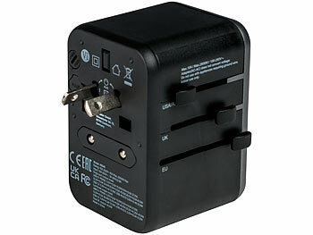 Verbatim Universal-Reise-Stromadapter, 100 - 250 V, USB-C PD, USB-C, 3x USB-A