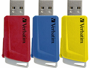 USB Speichersticks: Verbatim 3er-Pack USB 3.2-Sticks, je 16 GB, 80 MB/s lesen, 25 MB/s schreiben