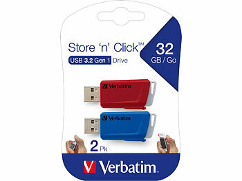 Verbatim 2er-Pack USB 3.2-Sticks, je 32 GB, 80 MB/s lesen, 25 MB/s schreiben