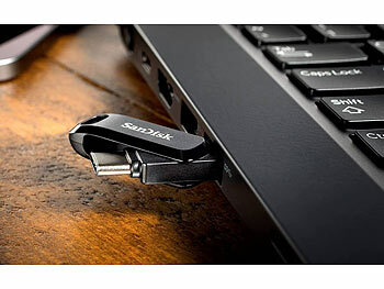 SanDisk Ultra Dual Drive GO USB-Stick mit USB-C und USB-A, 512 GB, schwarz