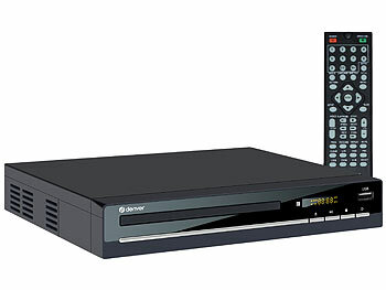DVD-Player klein: Denver DVD-Player DVH-7787, HDMI, Scart, USB-Eingang, schwarz