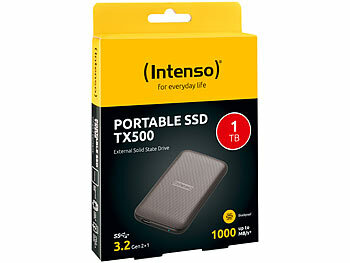 Intenso Externe SSD TX500, 1 TB, bis 1.000 MB/s, USB 3.2 Gen 2x1, braun