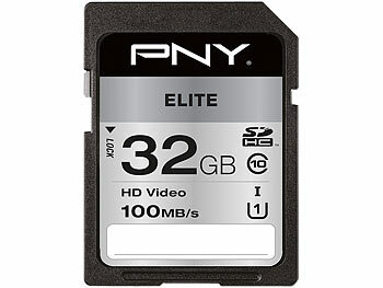 Micro SD: PNY Elite SD-Karte mit 32 GB, Lesen bis zu 100 MB/s, Class 10, UHS-I U1