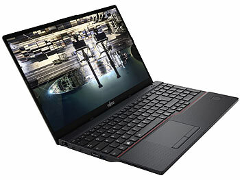 Laptops überholt: Fujitsu Lifebook E5512, 39,6cm/15,6" FHD, Core i7-1255U, 32GB, 1TB SSD, Win 11