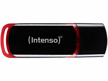 Speicher Sticks: Intenso USB-Stick Business Line mit 32 GB, USB 2.0, schwarz-rot