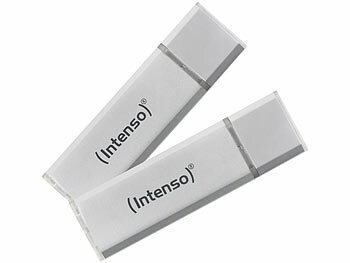 USB-3.0-Speicherstick: Intenso 2er-Set USB-Sticks Ultra Line mit je 32 GB, USB 3.0, silber