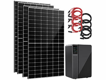 Solart Akku: Marstek Solaranlage für die Steckdose: On-Grid-Solarakku & 4x 440W-Solarmodule
