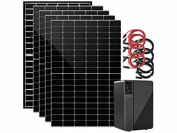 Marstek Solaranlage für die Steckdose: ON-Grid-Solarakku & 4x 460W Solarmodule 