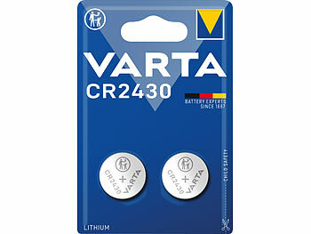 Batterien Typ CR2430: Varta 2er-Pack Electronics Lithium-Knopfzellen CR2430, 3 V, Retail Blister