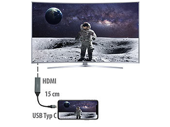 Handy USB c auf HDMI