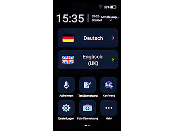 simvalley Mobile 2er Set - Mobiler Echtzeit-Sprachübersetzer, 106 Sprachen, 4G, WLAN