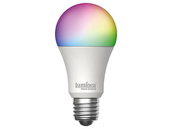 Luminea Home Control WLAN-LED-Lampe, E27, RGB-CCT, 14 W (ersetzt 150 W), 1.520 lm, App