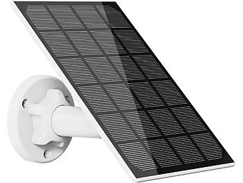 revolt 2er-Set Universal-Solarpanel für Akku-IP-Kameras, 3W, IP65