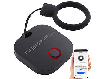 PEARL 4in1-Mini-Schlüsselfinder m. BT, App & GPS-Ortung, 80 dB, 4er-Set