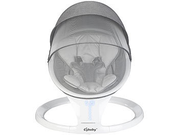 Cybaby Smarte Babywippe aus Aluminium, Bluetooth, WLAN, Touch-Tasten und App