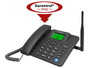 Schwarz 01 Lychee Simkarte GSM Tischtelefon Radiofunktion Dect Telefon für Hause oder Büro Hände frei,SMS,Großes Display mit Hintergrundbeleuchtung 
