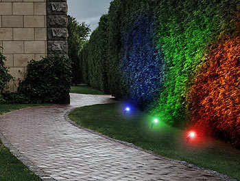 2x Gartenstrahler Wegbeleuchtung  LED Außenleuchte Bodenleuchte Spießstrahler 
