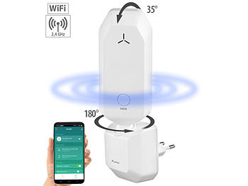 Smarthome Repeater: 7links WLAN-Repeater mit ausrichtbarer MIMO-Antenne, App, 300 Mbit/s, 2,4 GHz