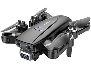 Faltbare GPS-Quadrocopter mit 4K-Kamera, Follow-Me-Funktion und App Helicopter