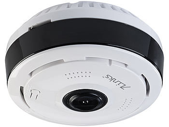 7links Deckenkamera: 360°-Panorama-Überwachungskamera mit 2K, Nachtsicht,  WLAN & App (Überwachungskamera 360 Grad)
