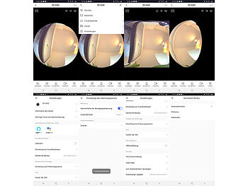 7links 360°-Panorama-Überwachungskamera mit 2K, Nachtsicht, WLAN & App