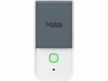 Luminea Home Control 4er-Set WLAN-Outdoor-Steckdosen, HomeKit-fähig, App, Strommessung