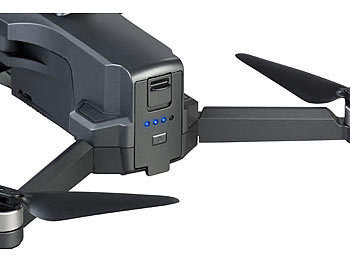 Simulus Faltbare GPS-Drohne, 4K-Cam, 360°-Abstandssensor, Brushless-Motor, App