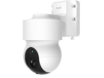7links Pan-Tilt-Akku-Überwachungskamera mit Full HD, WLAN & App, 120°, IP65