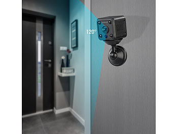 Somikon Mobile Akku-IP-Kamera, HD 720p, Bewegungserkennug, Nachtsicht, WLAN