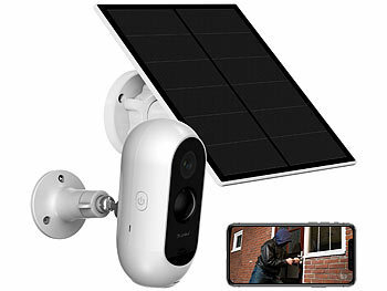 7links Solar-Akku-Überwachungskamera mit Full HD, Nachtsicht, WLAN & App