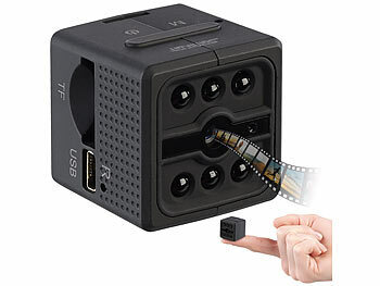 Somikon Ultrakompakte Akku-Videokamera, Full-HD-Aufnahme, Versandrückläufer