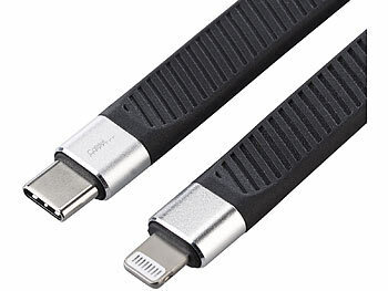Callstel Kurzes, flexibles Lade-/Datenkabel, USB-C auf 8-Pin, MFi, 45 W, 13 cm