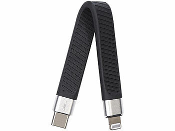 Callstel Kurzes, flexibles Lade-/Datenkabel, USB-C auf 8-Pin, MFi, 45 W, 13 cm