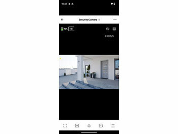 VisorTech Funk-Überwachungs-Set: Rekorder mit 4x 2K-Solar-Kamera, PIR, App