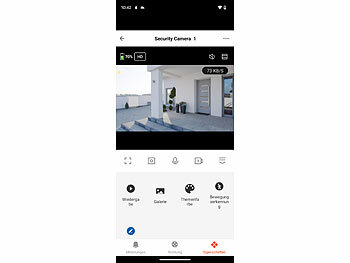 VisorTech Funk-Überwachungs-Set: Rekorder mit 4x 2K-Solar-Kamera, PIR, App