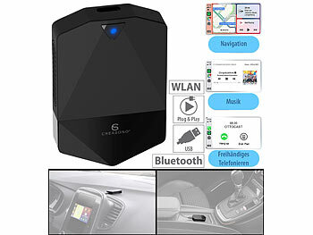 Carplay Adapter iPhone: Creasono WLAN-Adapter für Apple CarPlay-Geräte mit USB, Plug and Play, 5,8 GHz