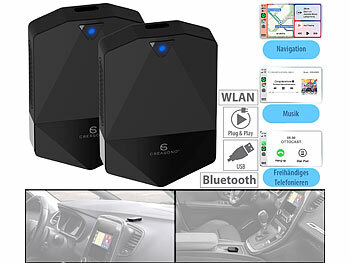 Wireless Carplay Adapter: Creasono 2er-Set WLAN-Adapter für Apple CarPlay-Geräte mit USB, Plug and Play