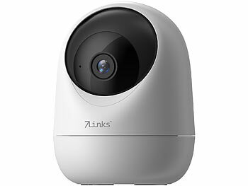 7links WLAN-Pan-Tilt-Kamera mit 2K, Privat-Modus, IR-Nachtsicht