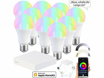 Apple Homekit-zertifizierte ZigBee-Steuereinheit mit E27-LED-Lampe