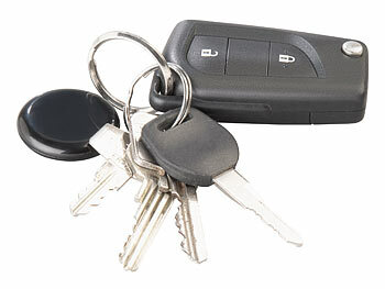 Callstel 2er Mini Schlüssel und Gegenstandfinder, Apple Wo ist, schwarz