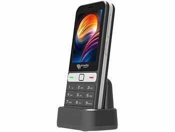 simvalley Mobile 4G-Senioren-Handy, Touchdisplay, WhatsApp, SOS-Funktion, GPS, Android