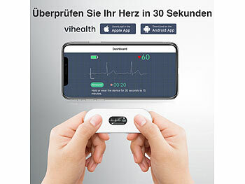 Mobiles EKG-Messgerät mit Datenübertragung an App