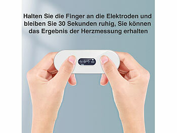 newgen medicals Medizinisches, mobiles EKG-Messgerät mit OLED-Display, KI-Analyse&App