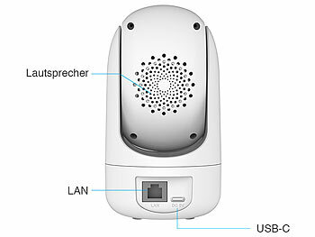 7links 2er-Set 2in1-WLAN-Überwachungskamera & Video-Telefon, Pan-Tilt