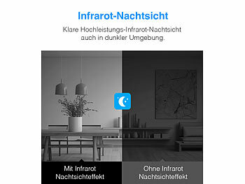 7links 2er-Set 2in1-WLAN-Überwachungskamera & Video-Telefon, Pan-Tilt
