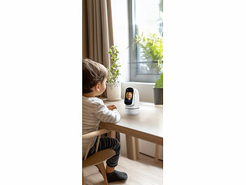 7links 2er-Set 2in1-WLAN-Überwachungskamera & Video-Telefon, Pan-Tilt