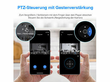 2in1 WLAN-Überwachungskamera & Videotelefon mit IPS Display