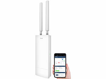 WLAN Antenne: 7links Outdoor-WiFi-6-Repeater, bis 3.000 Mbit/s, Dual-Band, 10 dBi, IP65